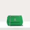 Women Vivienne Westwood Wallets And Purses-Saffiano Biogreen Small Purse With Chain