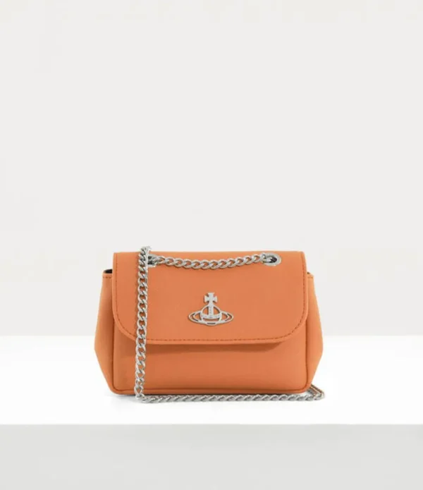 Women Vivienne Westwood Wallets And Purses-Saffiano Biogreen Small Purse With Chain