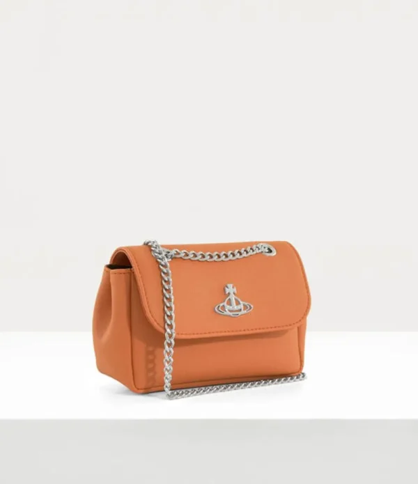 Women Vivienne Westwood Wallets And Purses-Saffiano Biogreen Small Purse With Chain
