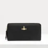 Women Vivienne Westwood Wallets And Purses-Saffiano Classic Zip Round Wallet