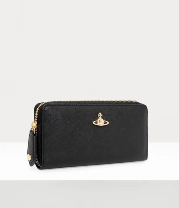 Women Vivienne Westwood Wallets And Purses-Saffiano Classic Zip Round Wallet