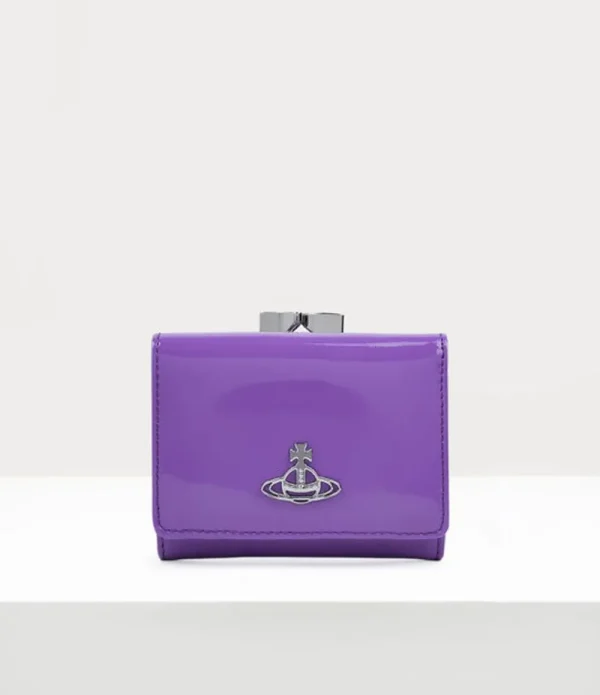 Women Vivienne Westwood Wallets And Purses-Shiny Patent Small Frame Wallet