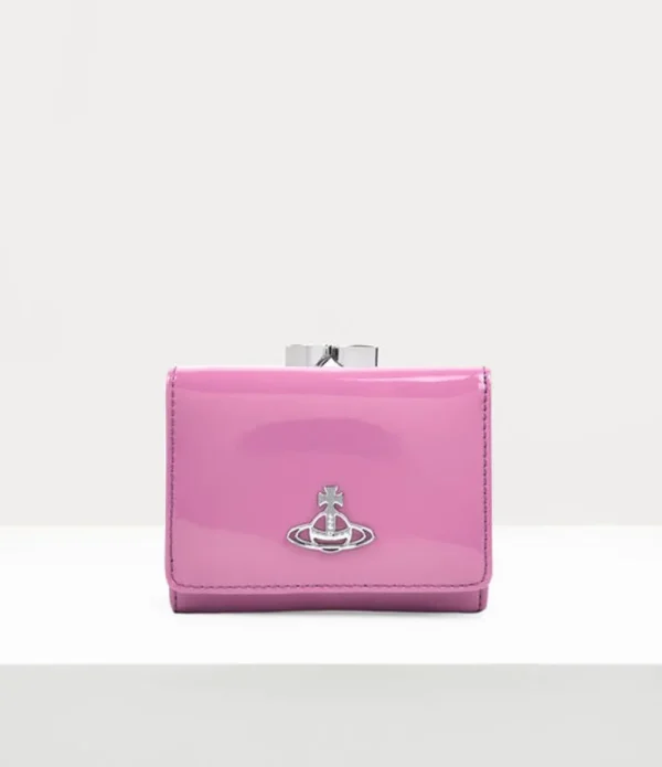 Women Vivienne Westwood Wallets And Purses-Shiny Patent Small Frame Wallet