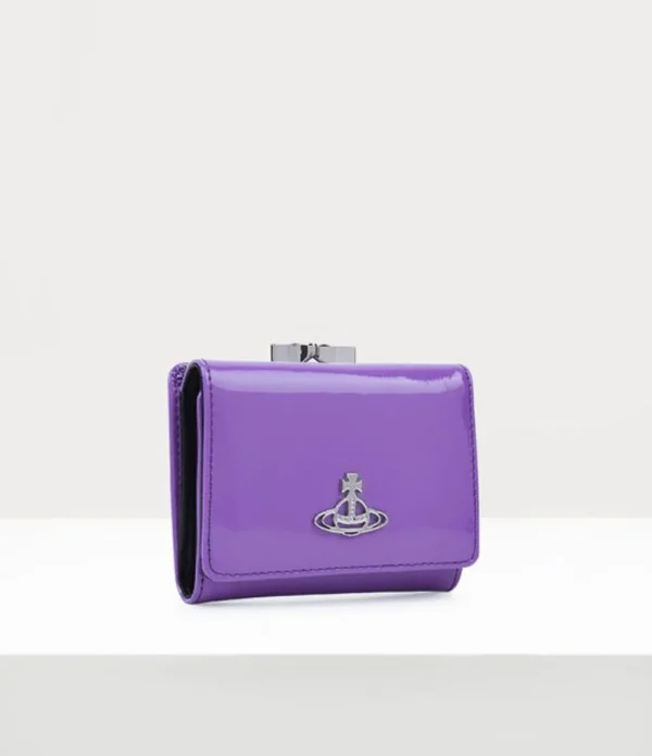 Women Vivienne Westwood Wallets And Purses-Shiny Patent Small Frame Wallet