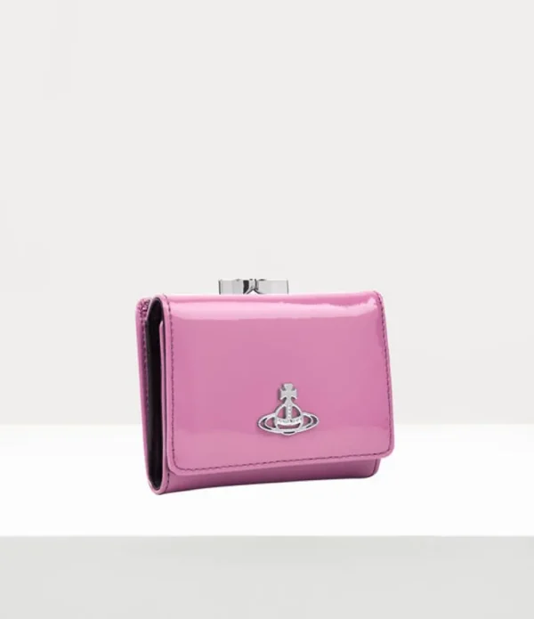 Women Vivienne Westwood Wallets And Purses-Shiny Patent Small Frame Wallet