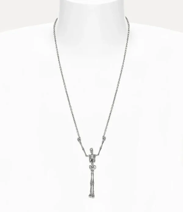 Men Vivienne Westwood Necklaces-Skeleton Long Necklace