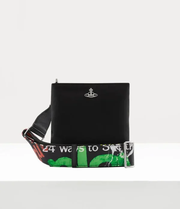 Men Vivienne Westwood Crossbody Bags-Sq Crossbody Print Strap
