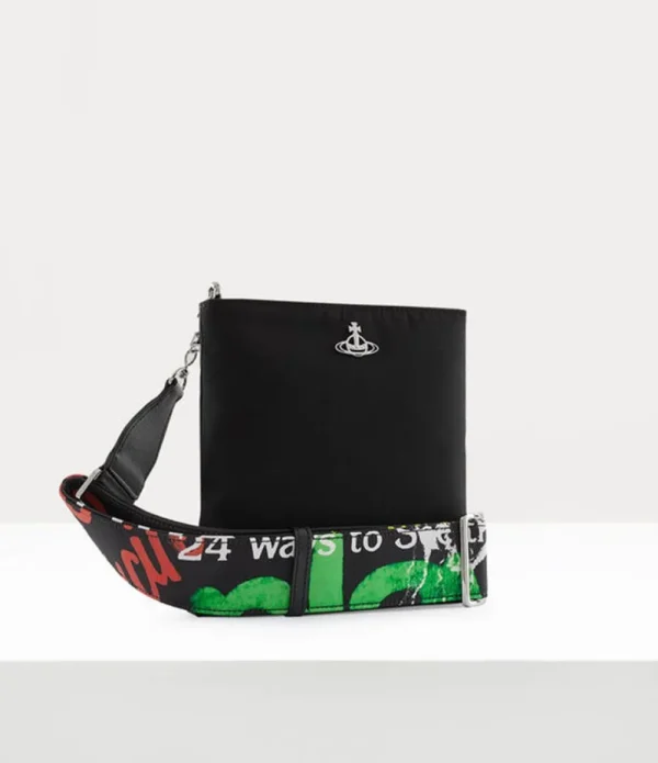 Men Vivienne Westwood Crossbody Bags-Sq Crossbody Print Strap