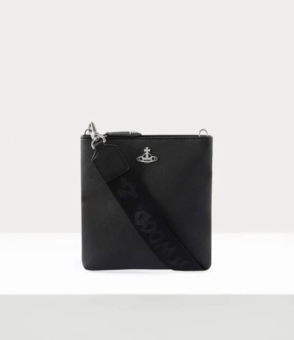 Men Vivienne Westwood Crossbody Bags-Squire Square Crossbody Webb Strap
