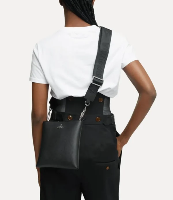 Men Vivienne Westwood Crossbody Bags-Squire Square Crossbody Webb Strap