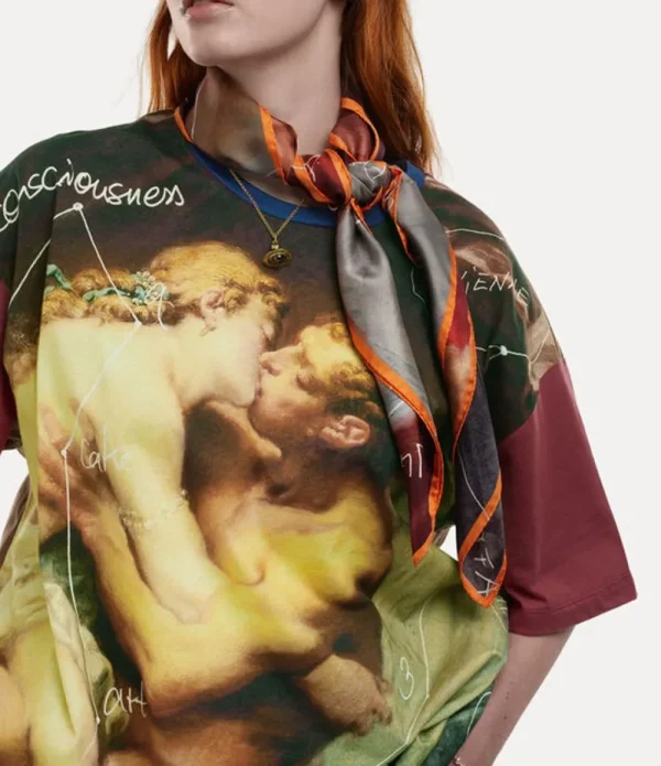 Men Vivienne Westwood Scarves And Ponchos-The Kiss Square 90Cm