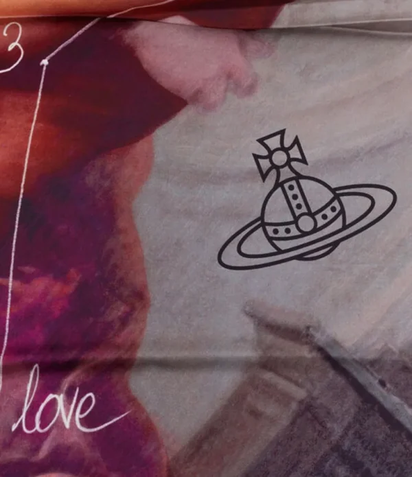 Men Vivienne Westwood Scarves And Ponchos-The Kiss Square 90Cm