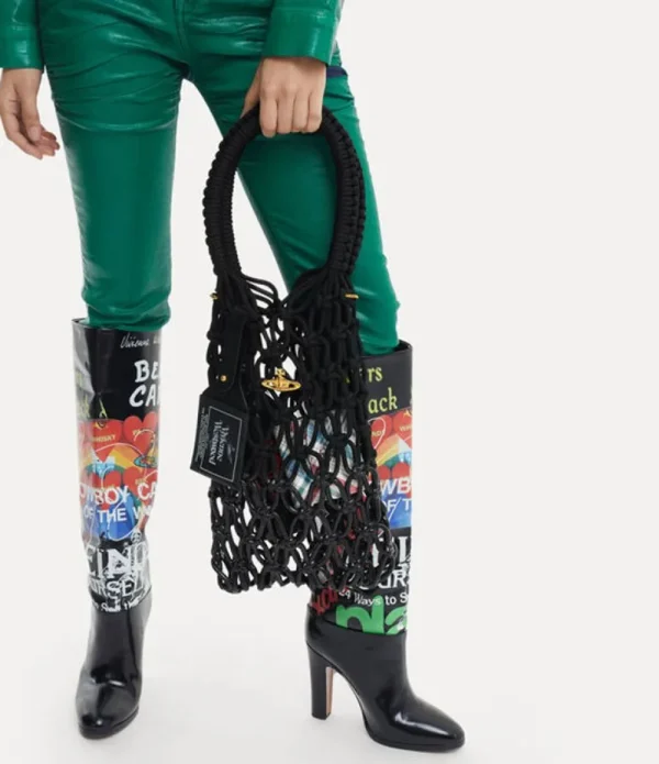 Women Vivienne Westwood Handbags-Thrawler Large Macrame Handbag