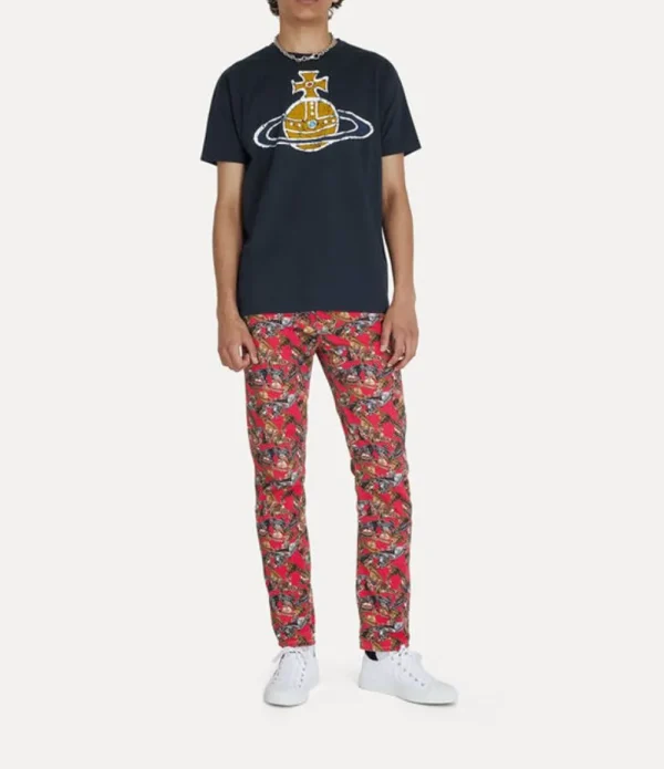 Men Vivienne Westwood T-Shirts And Polos-Time Machine Classic T-Shirt