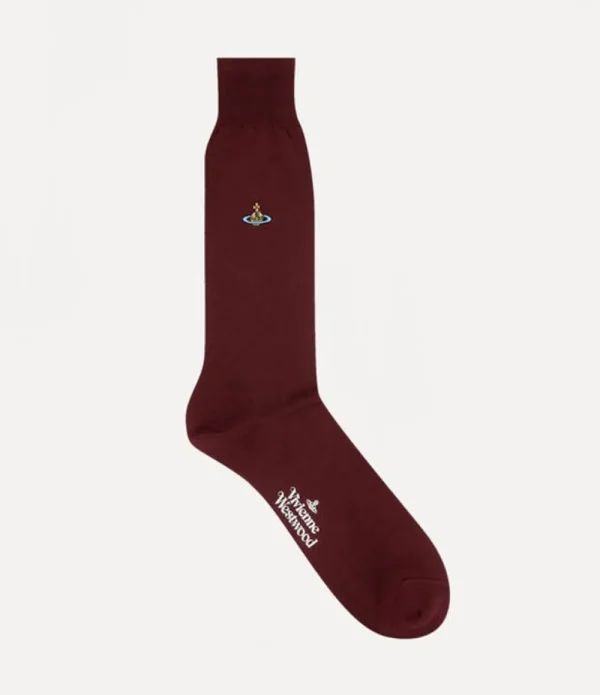 Men Vivienne Westwood Socks-Uni Colour Plain Socks